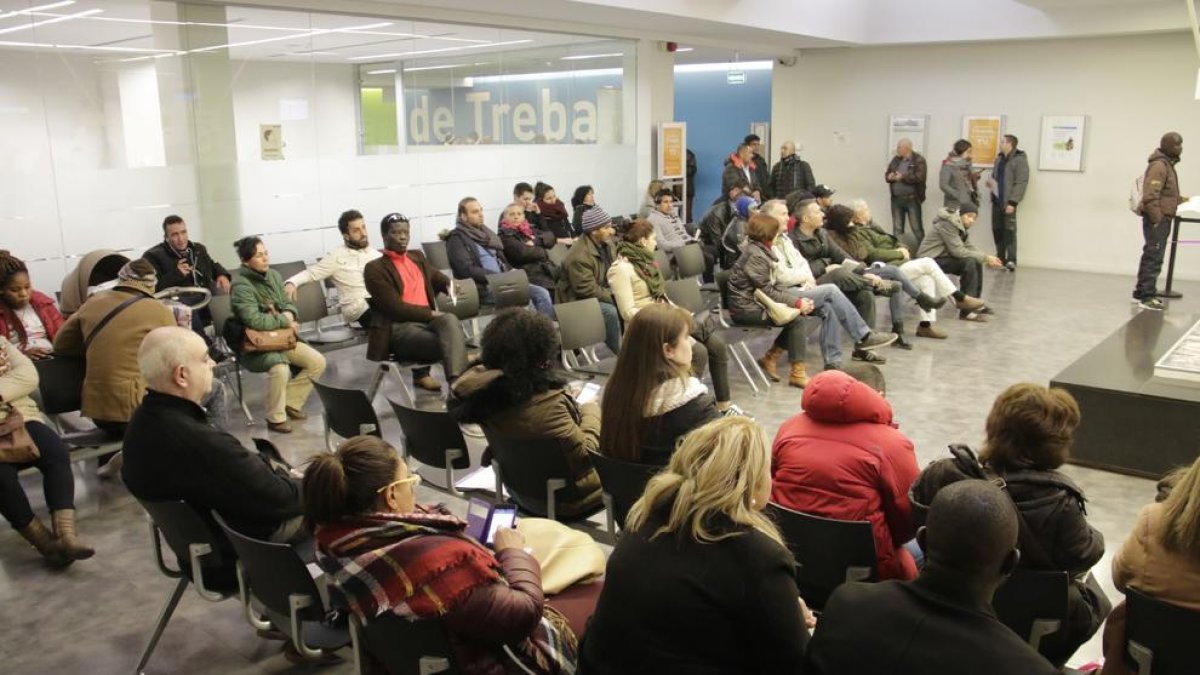 Imagen de la oficina del SOC tomada ayer en la capital del Segrià.