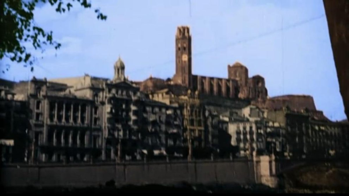 Un documental mostra en color la caiguda de Lleida durant la Guerra Civil