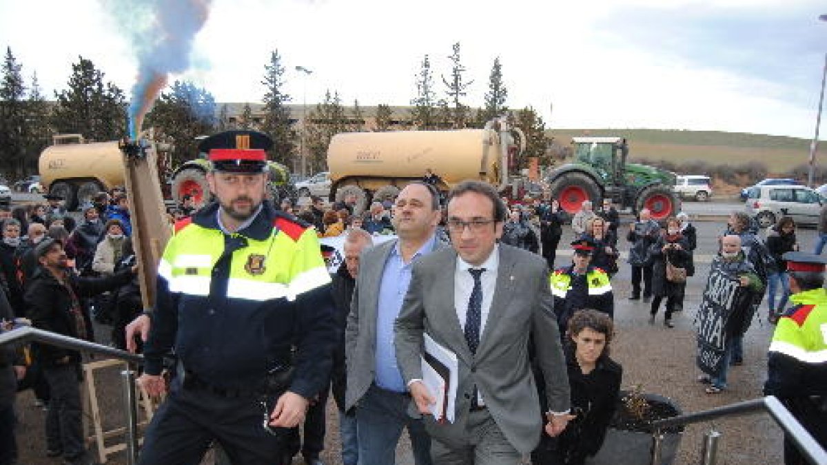 Josep Rull asistió al consell de Les Garrigues a una reunión con los alcaldes.