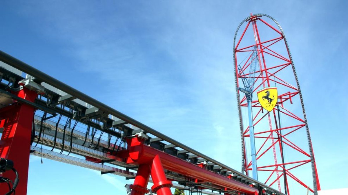 El acelerador de velocidad que se instalará en Ferrari Land.