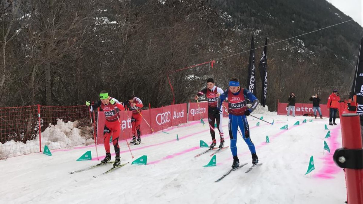 A la imatge, una de les eliminatòries de l’Sprint Salomon disputat a Arties.