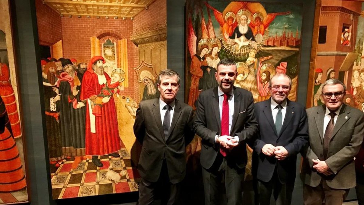 El Museu de Lleida rep sis peces gòtiques i romàniques d'alt valor provinents del MNAC