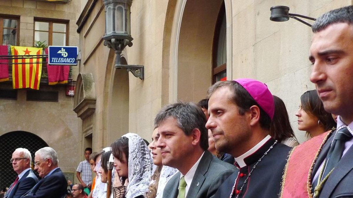 David Rodríguez y Xavier Novell en la Festa Major de Solsona.