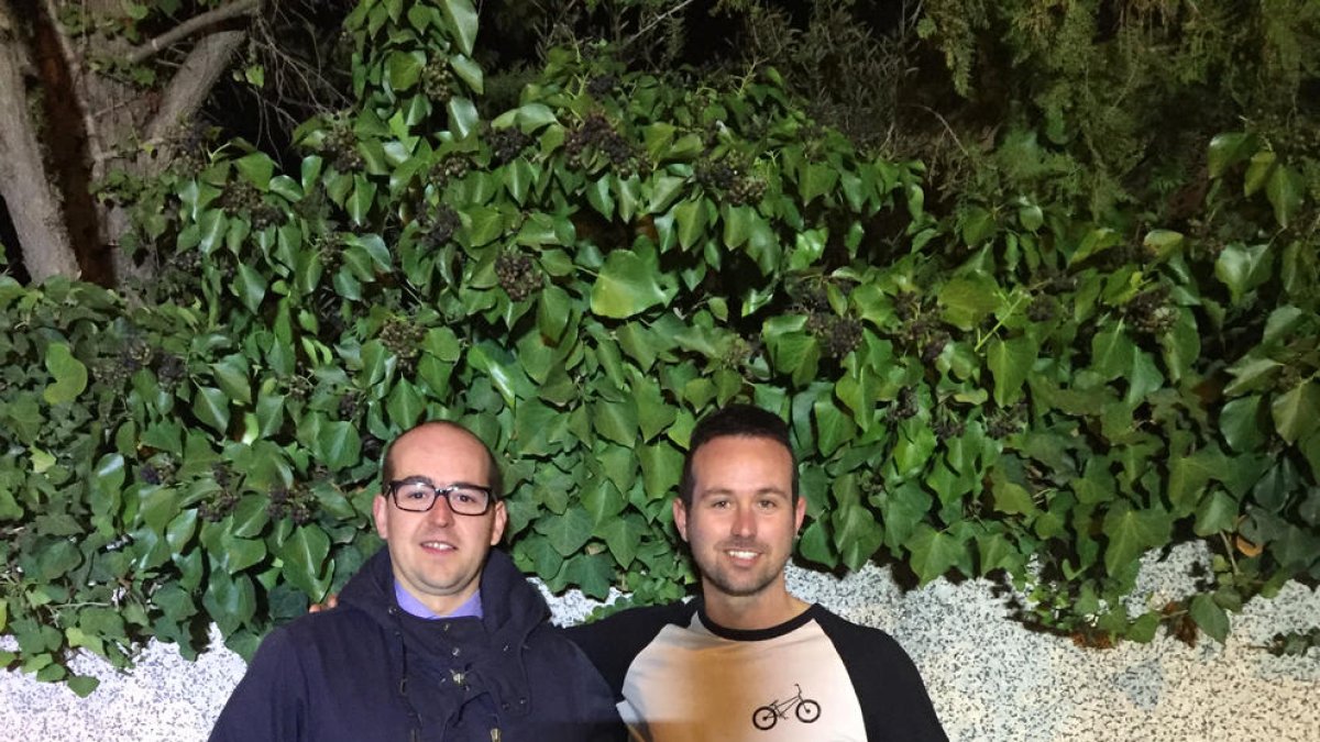 De izquierda a derecha Aleix Camps y el leridano Marc Tugues.