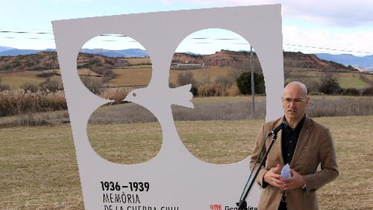 Romeva, el pasado viernes en el Pallars.