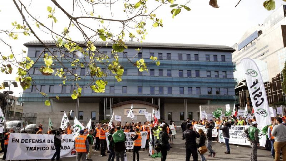 Imatge d’una vaga d’examinadors el 2015 a Madrid.