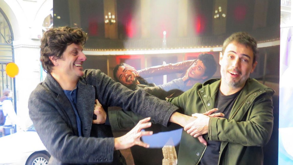 Joel Joan i Julio Manrique, el dia de la presentació de la segona temporada de la sèrie.