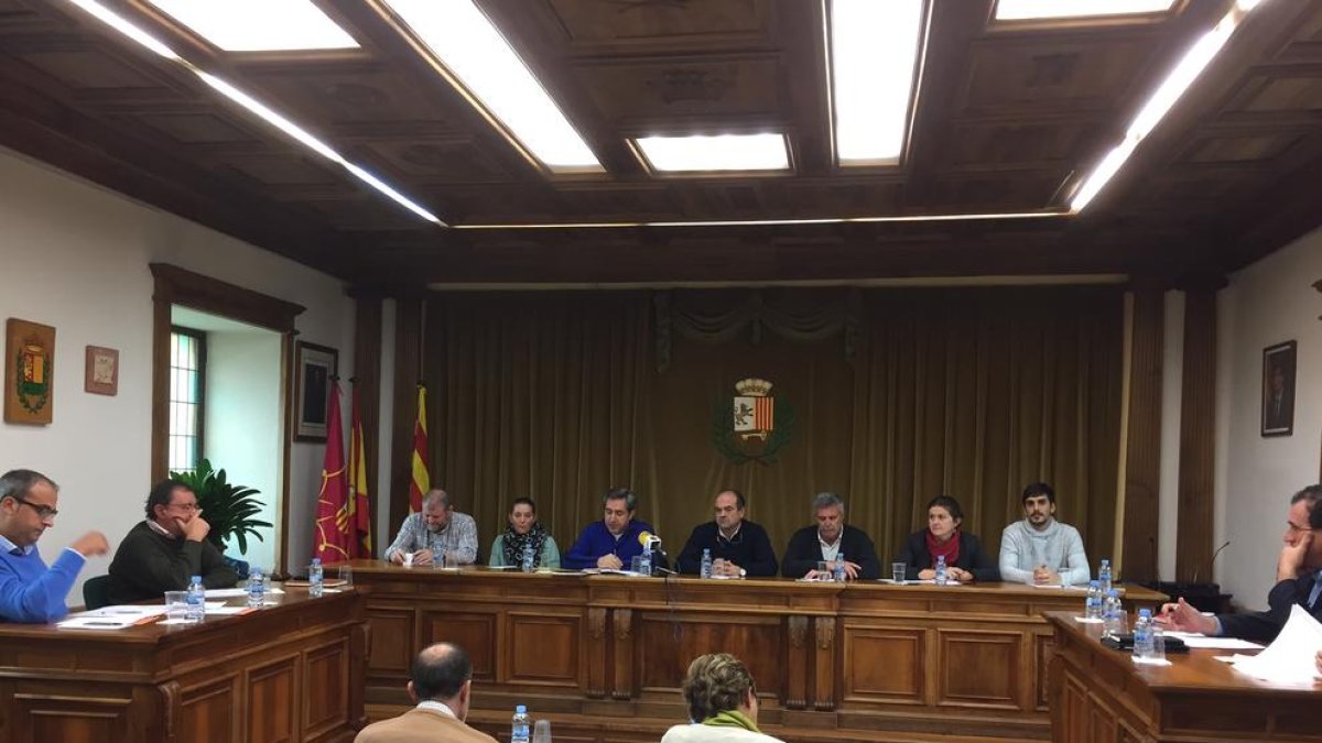 Imatge d’arxiu d’un ple municipal aquest mandat.