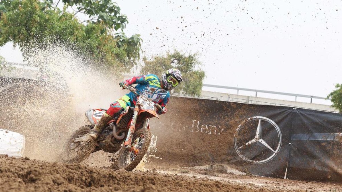 José Butrón ahir durant els entrenaments en els quals va dominar la categoria Elit MX1.