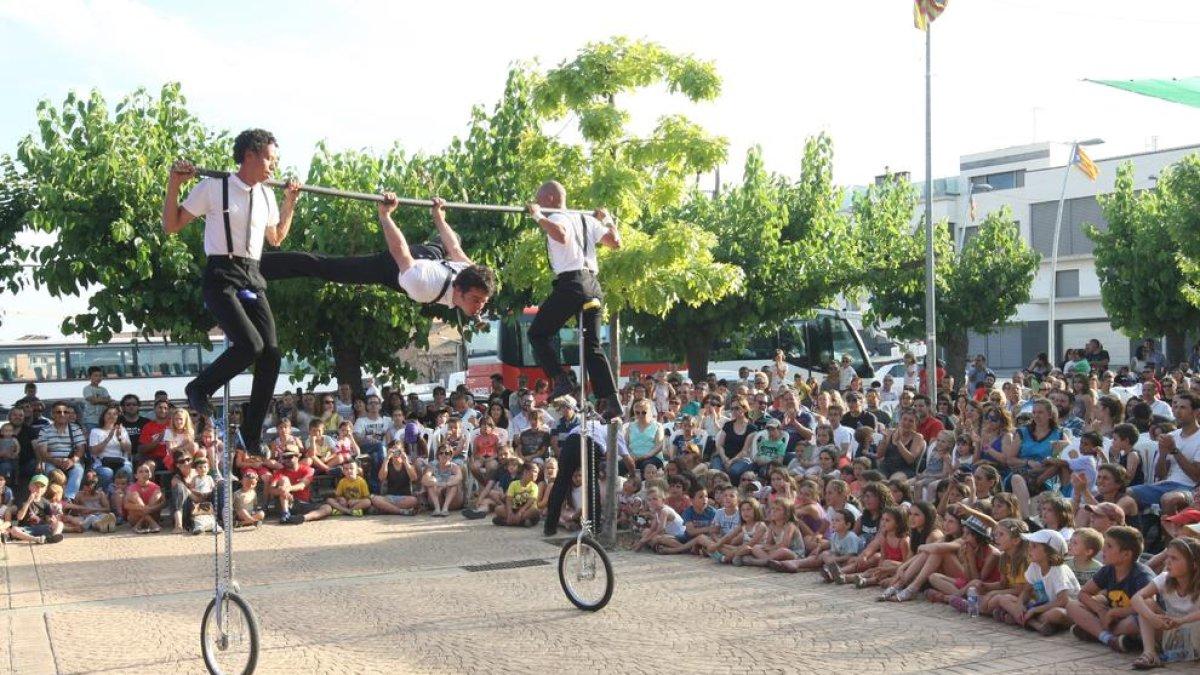 Una actuació del festival Circ Picat d’Alpicat l’any passat.
