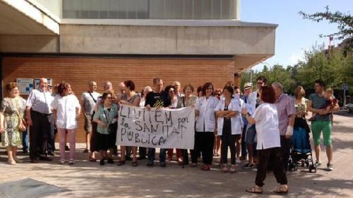 Imatge d’arxiu d’una protesta de la Marea Blanca.