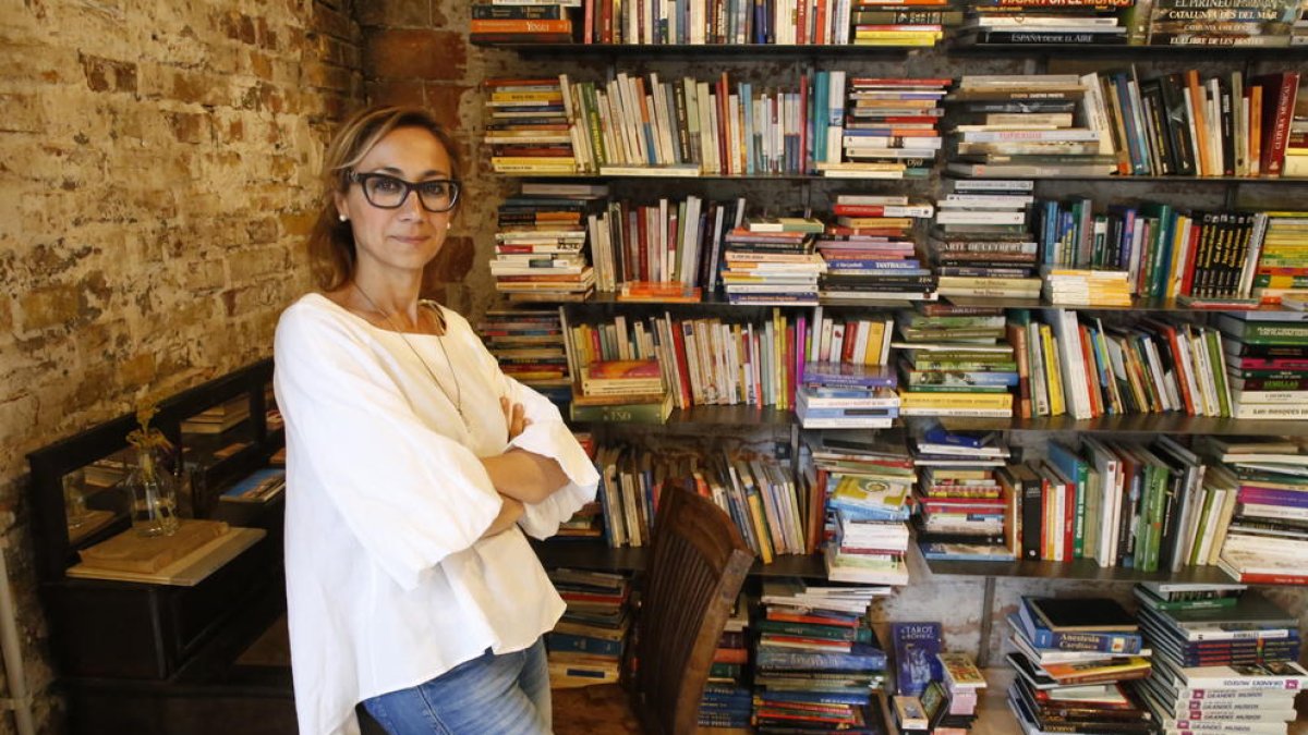 Reñé, ahir a la llibreria de segona mà La Sabateria.