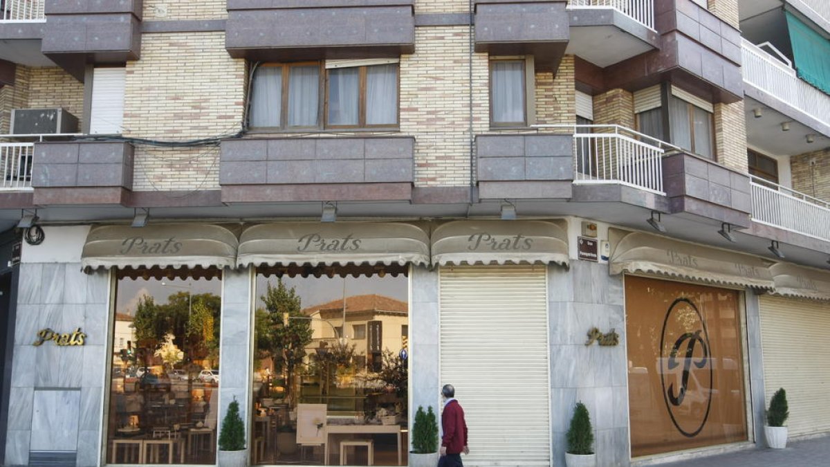 Imatge de la pastisseria Prats ahir. Tancarà les portes el 4 de novembre.