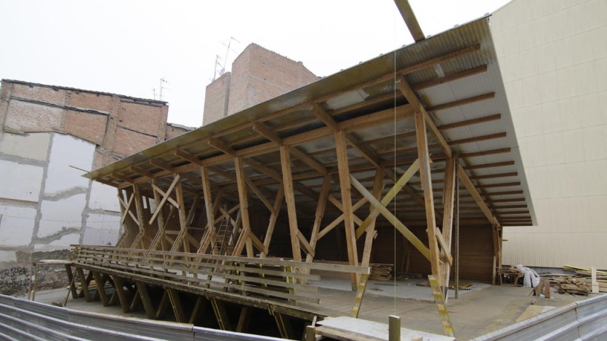 El edificio de madera, un espacio para profesionales creativos.