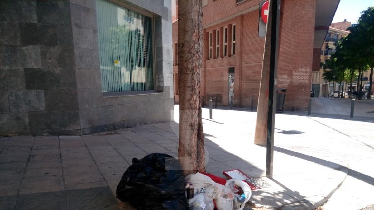 Contenidor improvisat al Barri Antic