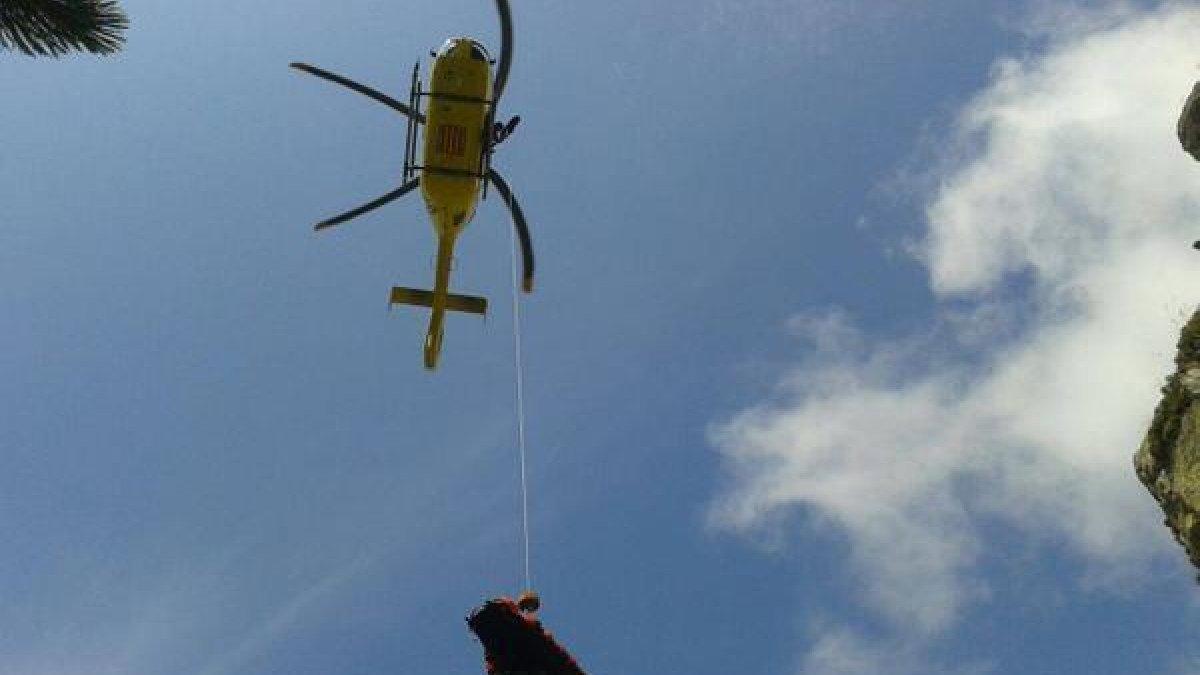 Un ferit per hipotèrmia per una allau a la zona de Montgarri
