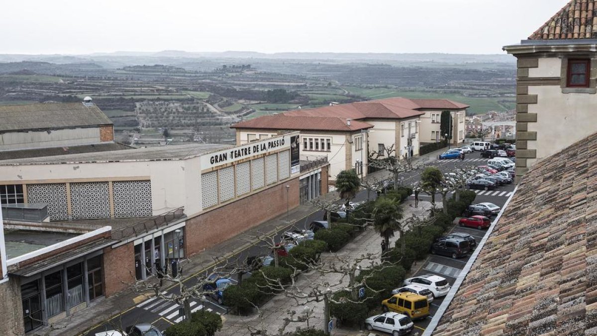 Vista del Gran Teatre de la Passió de Cervera.
