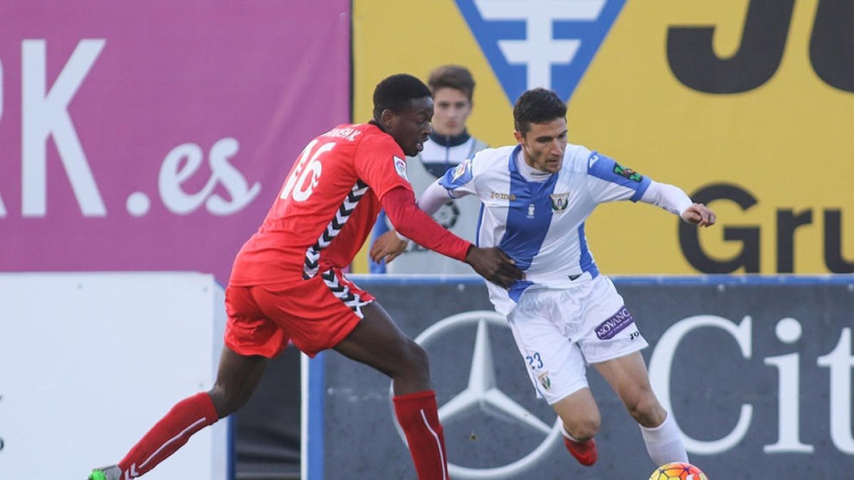 Moussa Bandeh, en un partit amb el Nàstic fa dos temporades.