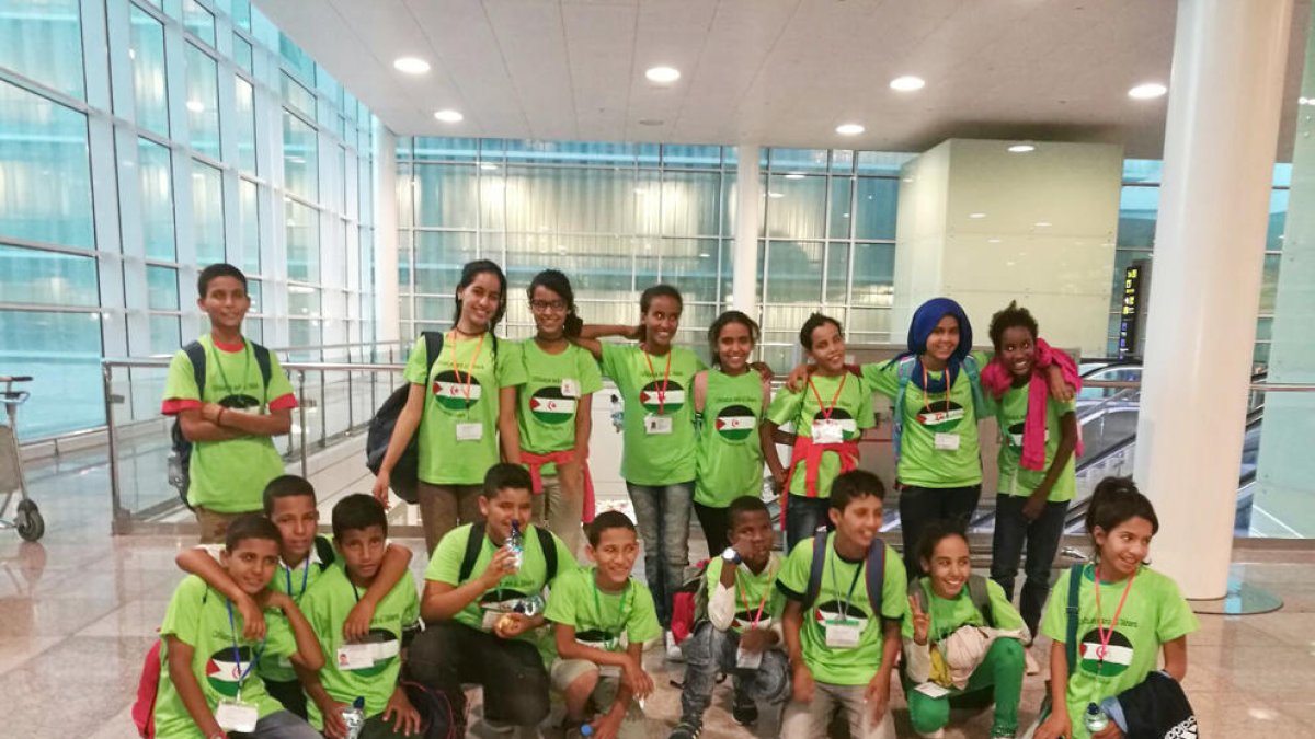 Arriben a Lleida els infants sahrauís del projecte 'Vacances en pau'