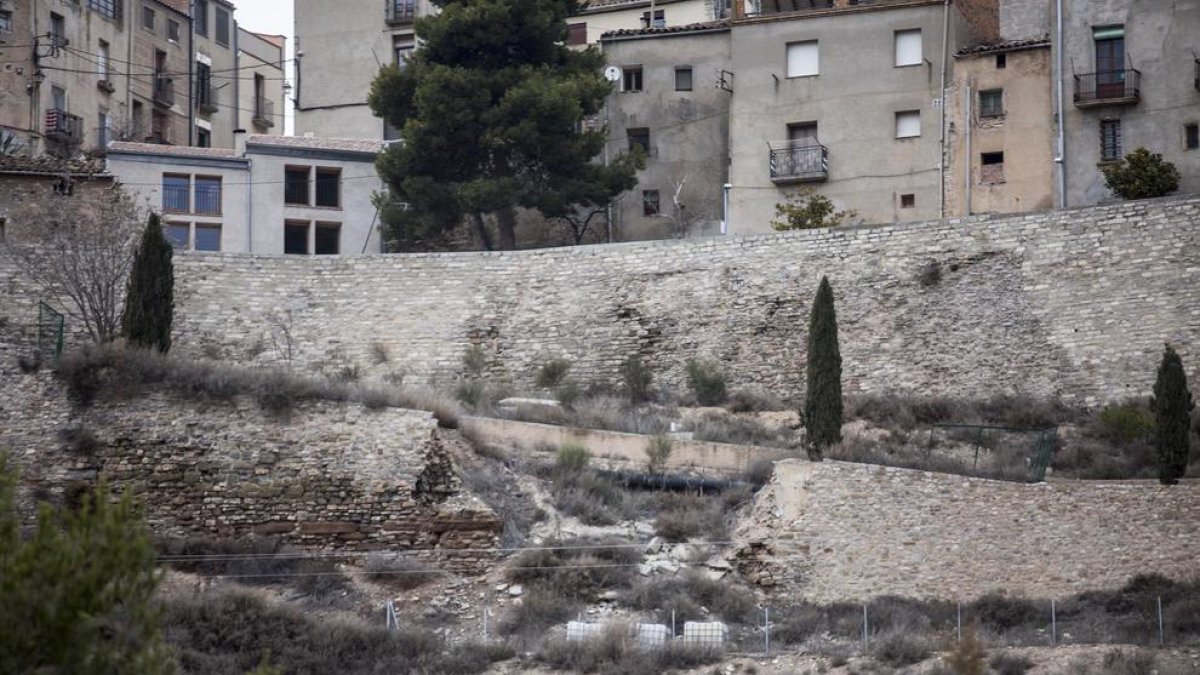 El tramo de muro que se desprendió hace casi siete años.