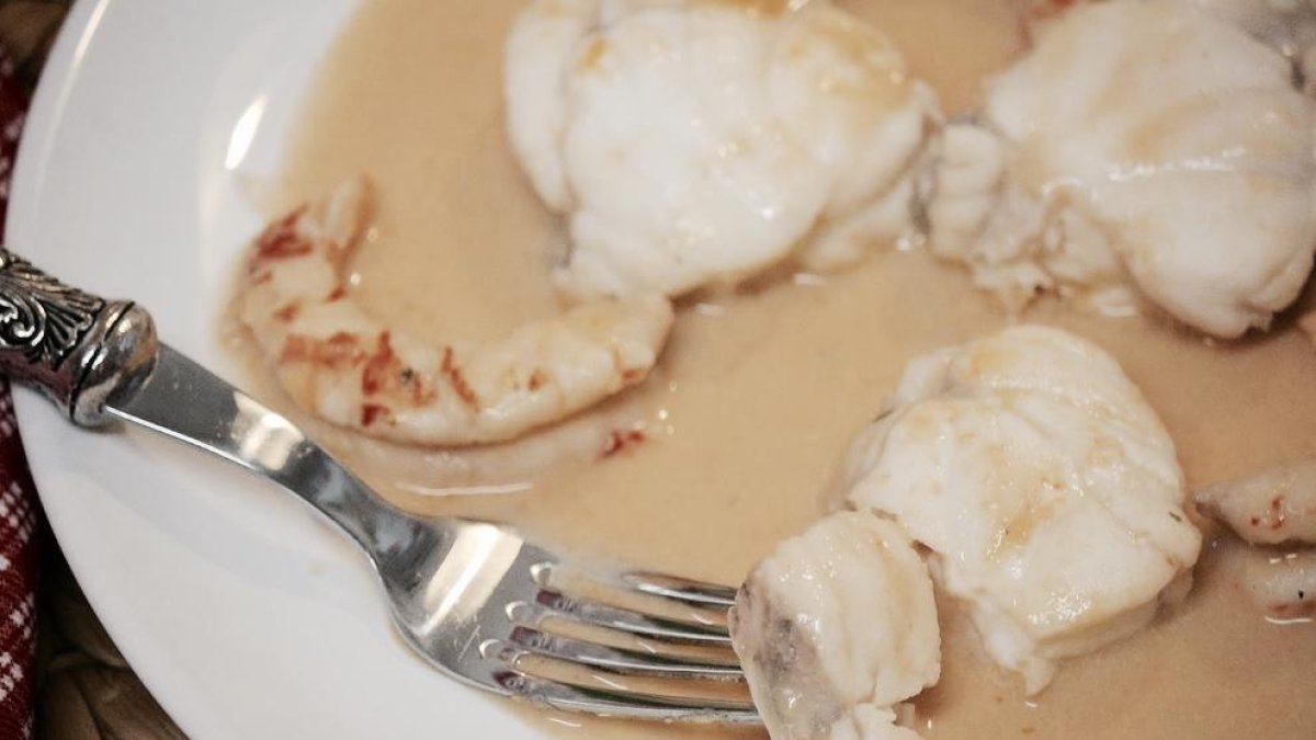 Rap amb salsa de gambes