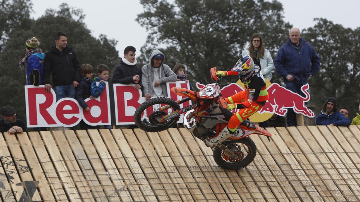 Gómez, durant la disputa de la prova extrema que va inaugurar la vuitena edició de la prova.