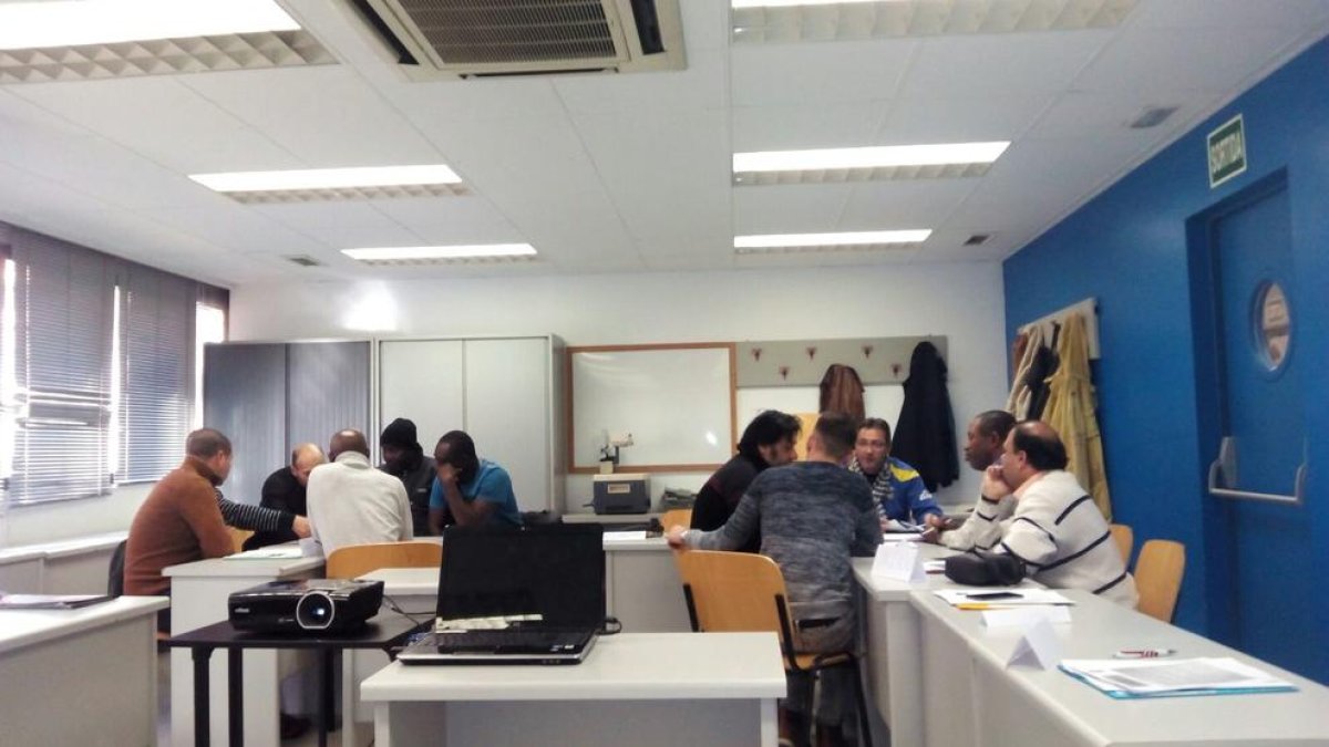 Participants en el projecte ‘Treball als barris’.