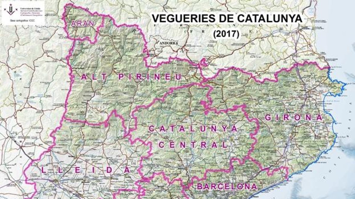 El mapa elaborado por la UdL.