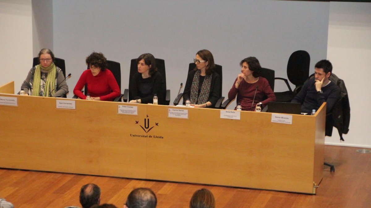 Un moment de la jornada ahir al campus de Cappont de la UdL.