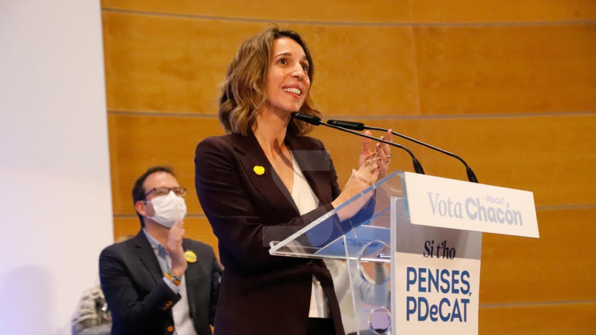 Acte de campanya del PDeCATa Lleida, amb Àngels Chacón