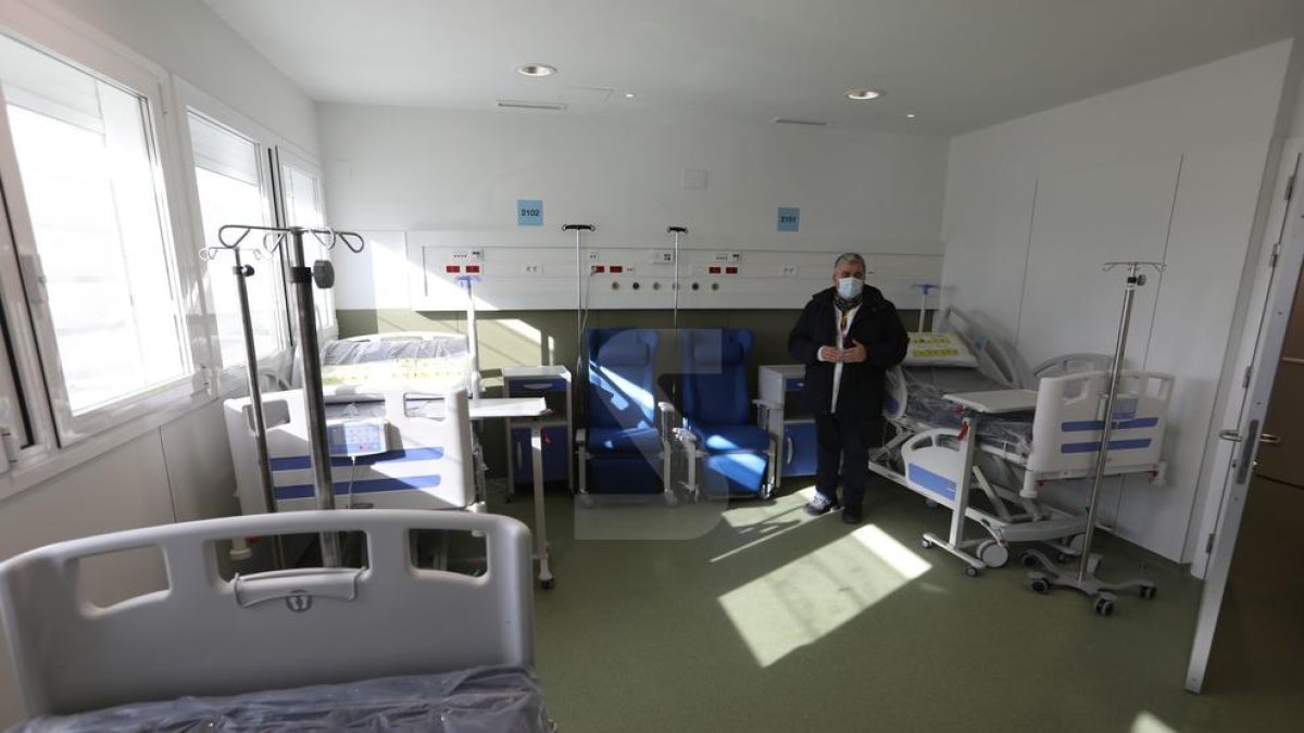 Interior del nou edifici de l'hospital Arnau de Vilanova de Lleia