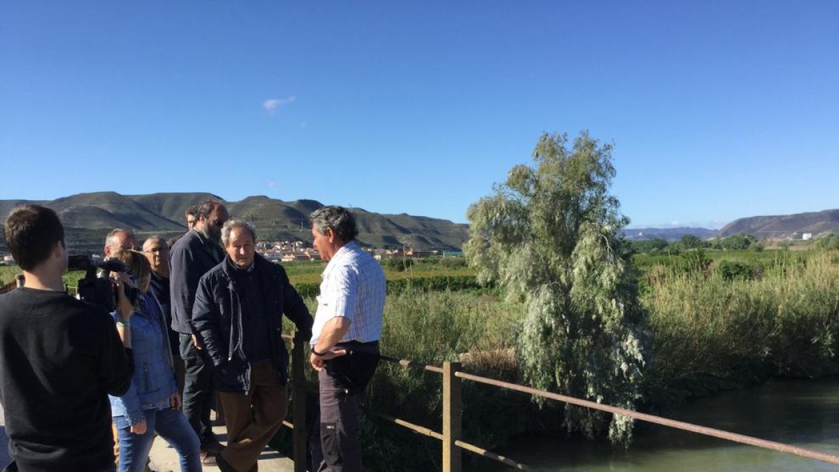 Llorens, ahir a la Granja d’Escarp.