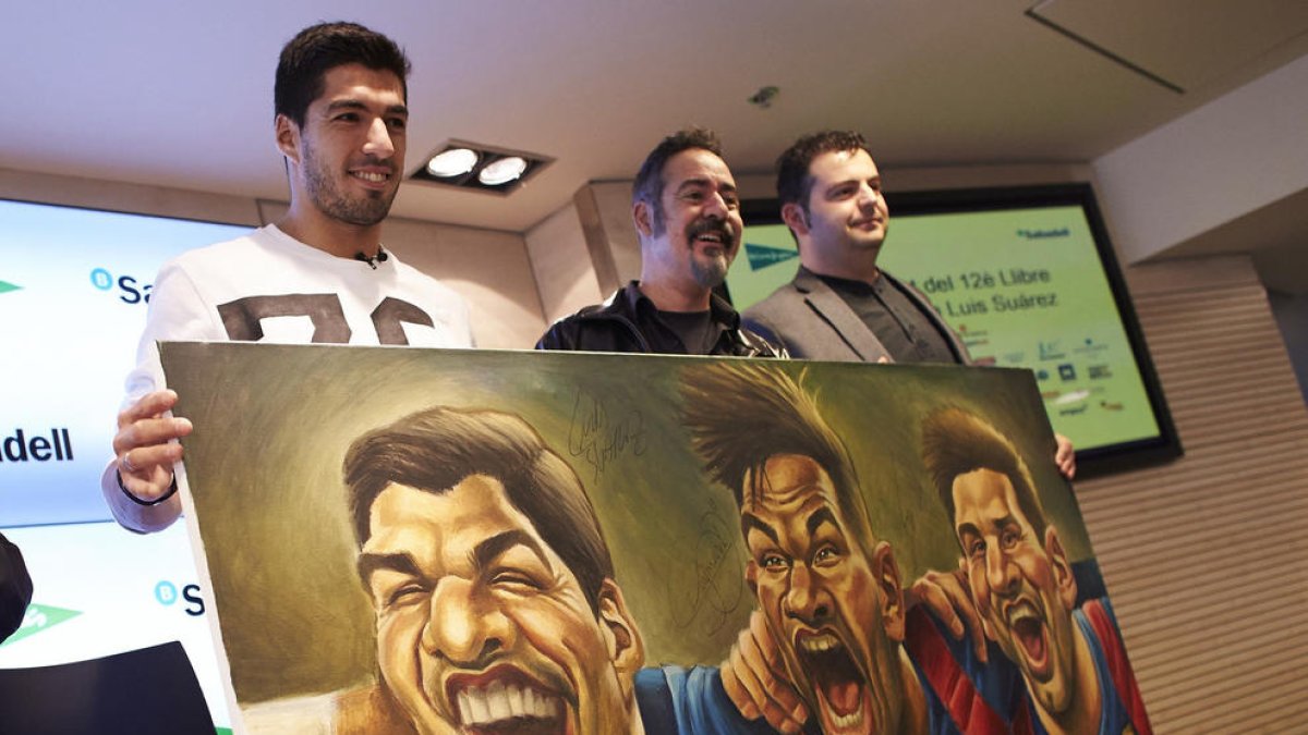 Luis Suárez, ahir durant l’acte de clausura de la nova edició de ‘Relats Solidaris’.