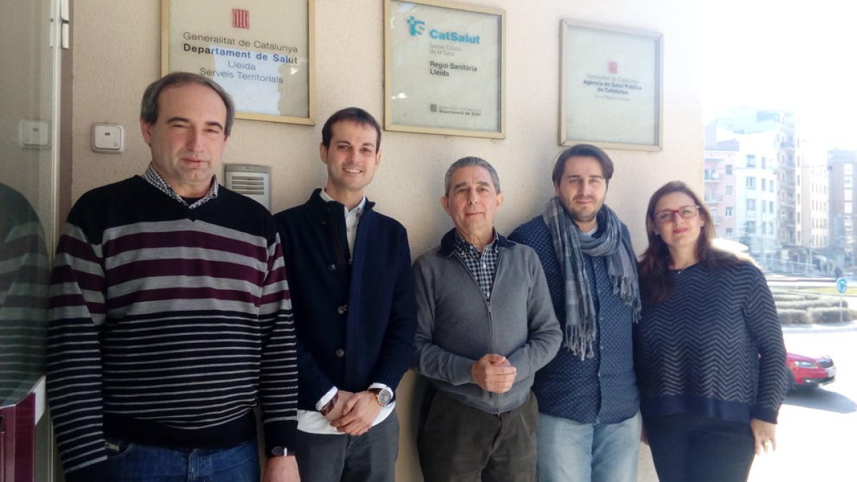 Miquel Alsedà, Josep Montserrat, Pere Godoy, Josep Ramon Marsal i Marta Ortega.