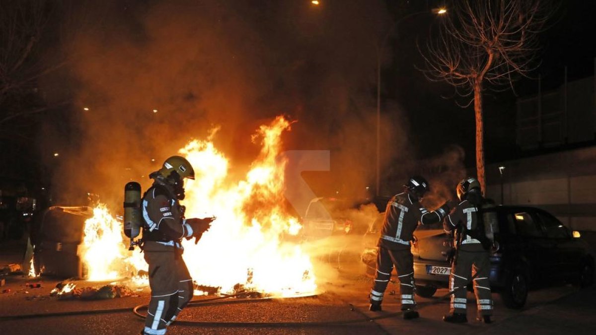 Segon dia d'aldarulls després de la manifestació per Hasel a Lleida