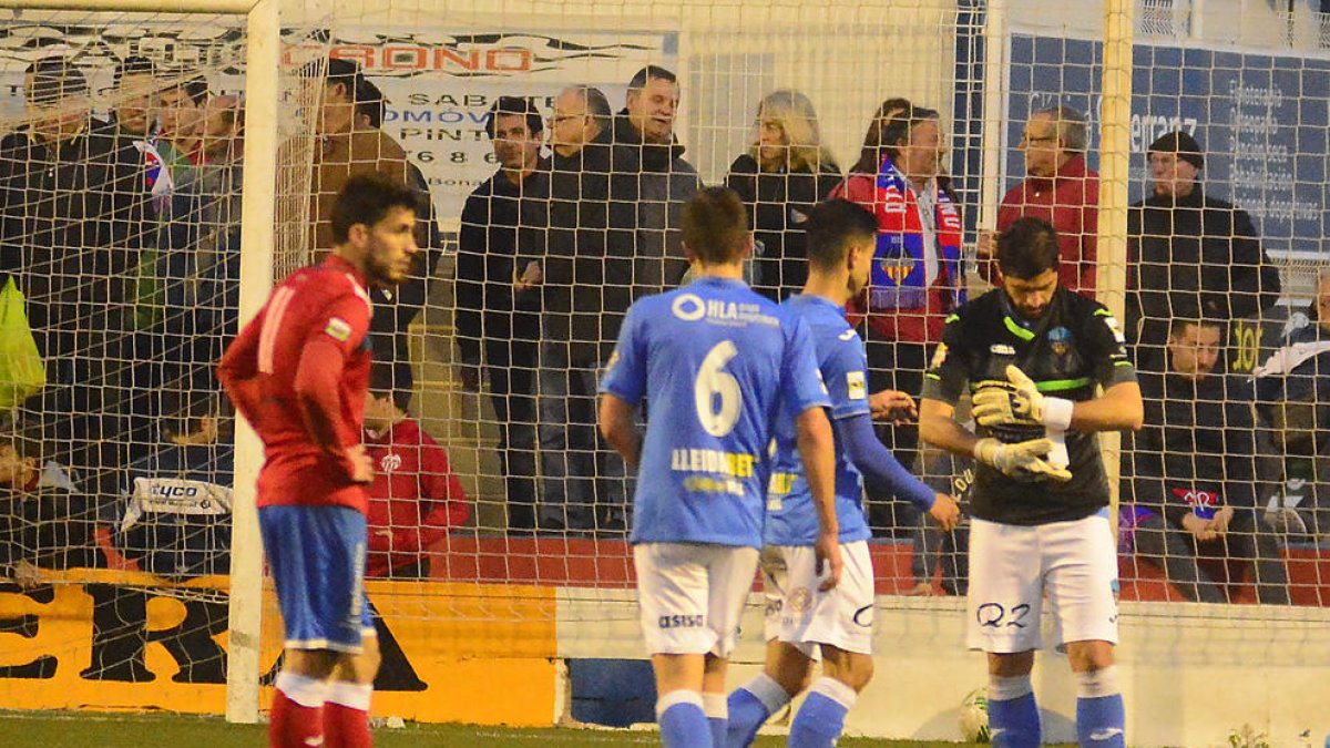 Andriu va acabar de porter després de l’expulsió d’Álvaro Campos.