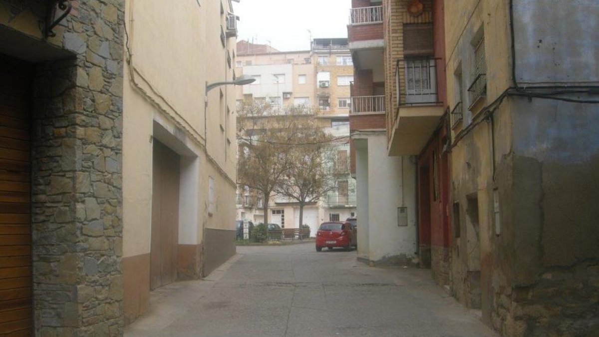 Una imagen de la calle San José, de Fraga.