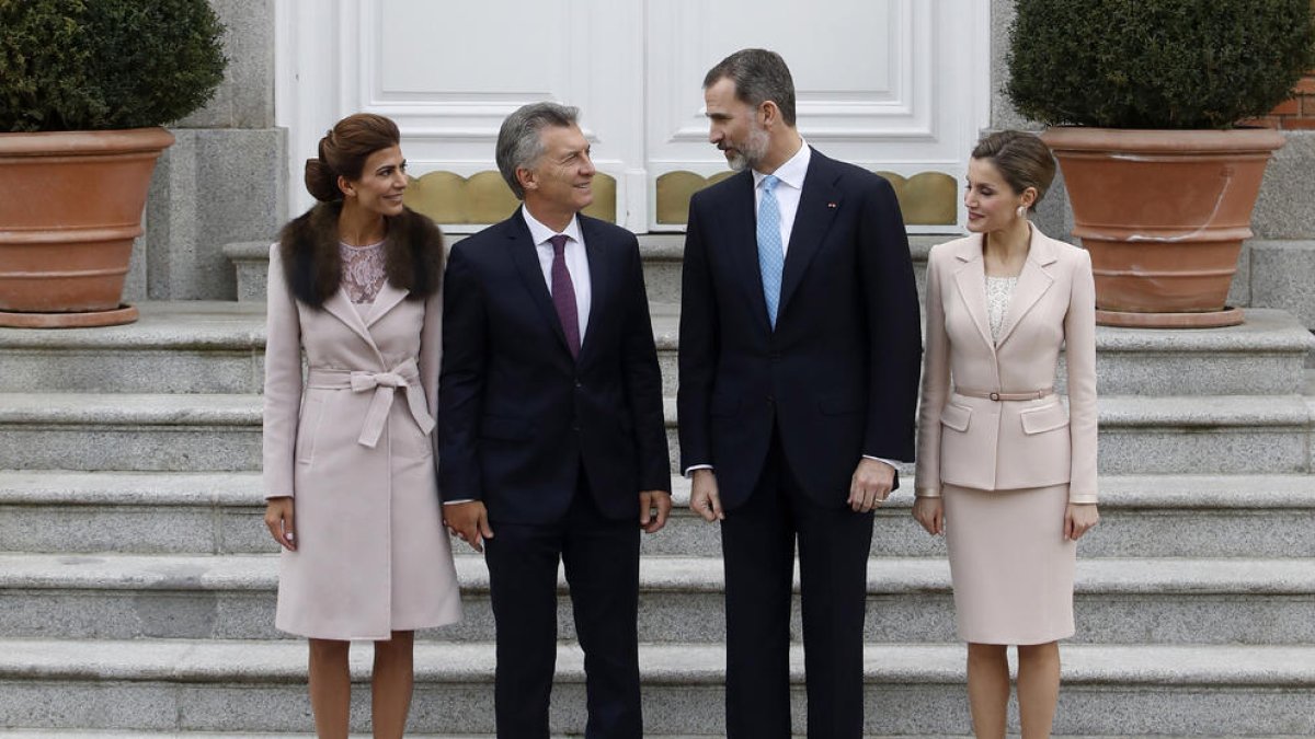 Macri es va reunir amb Felip VI i va dinar amb els reis a la Zarzuela.