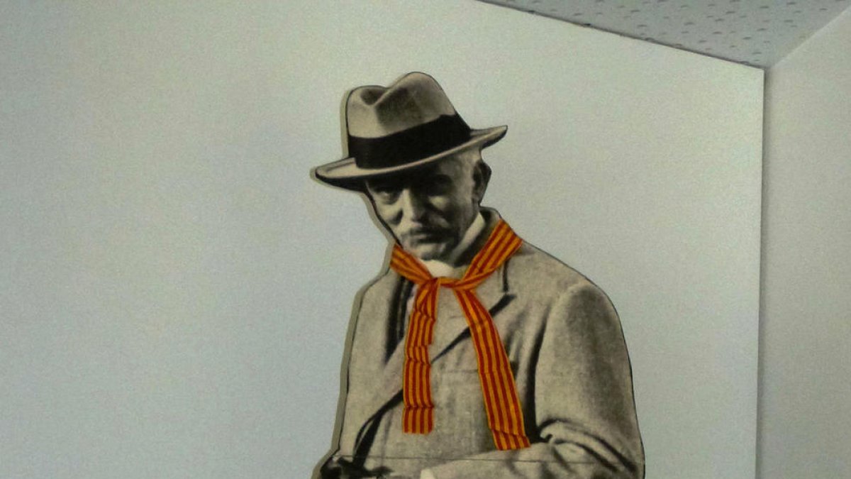 La foto de l’expresident Macià al Museu de les Borges.