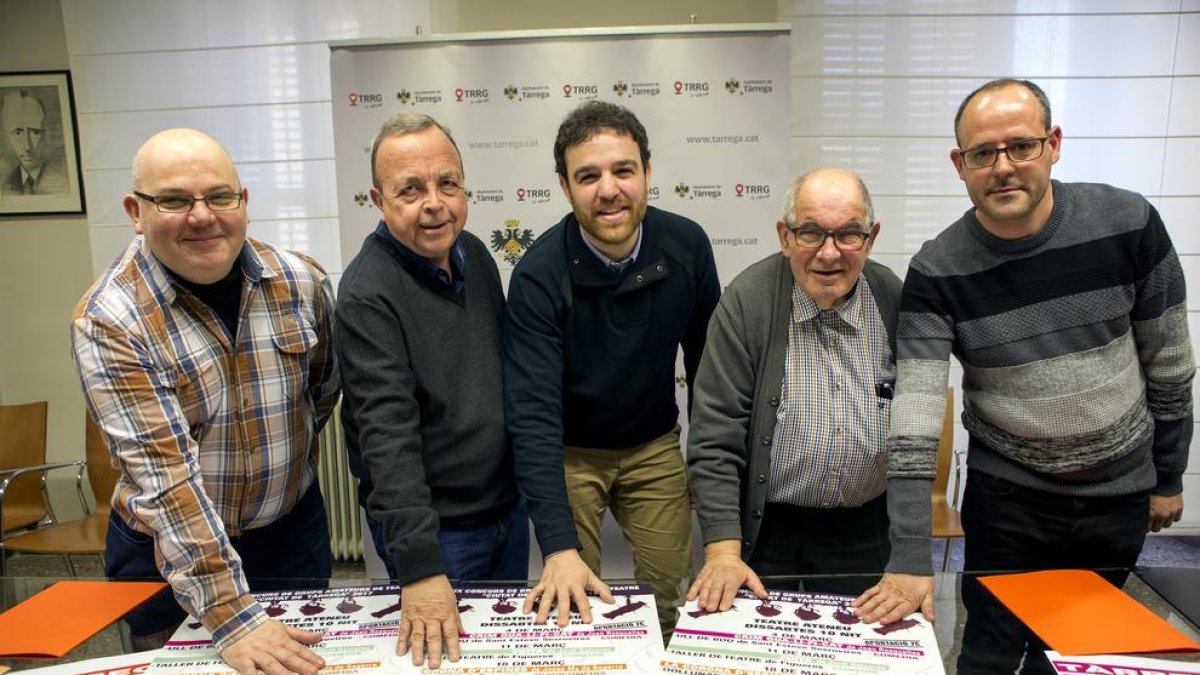 Presentació ahir de la nova edició del concurs teatral amateur.