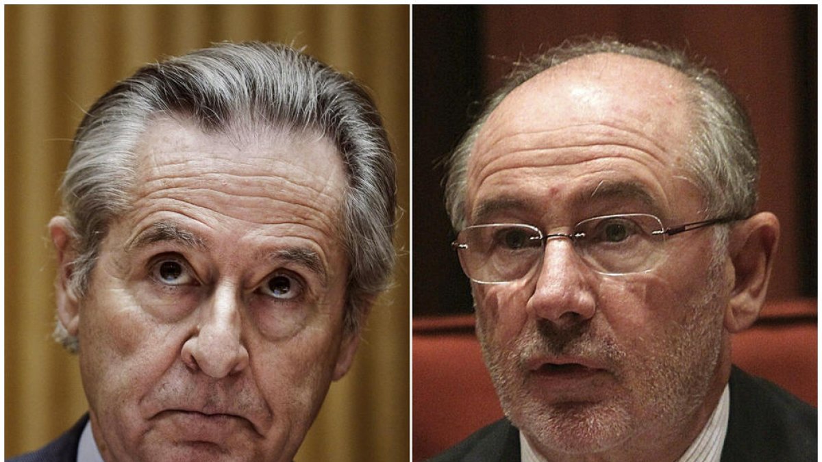 Els expresidents de Caja Madrid Miguel Blesa i Rodrigo Rato.