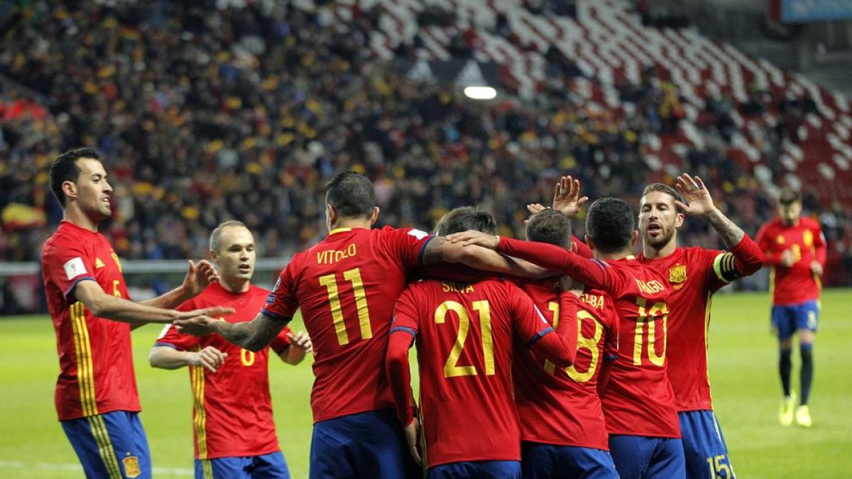 La selección selló su presencia en Rusia ganando a Albania.