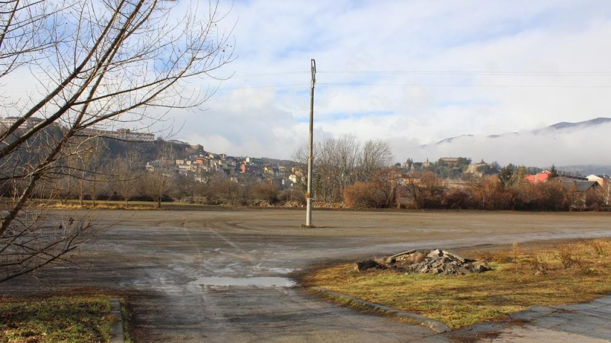 La zona donde ha habilitado el nuevo estacionamiento.