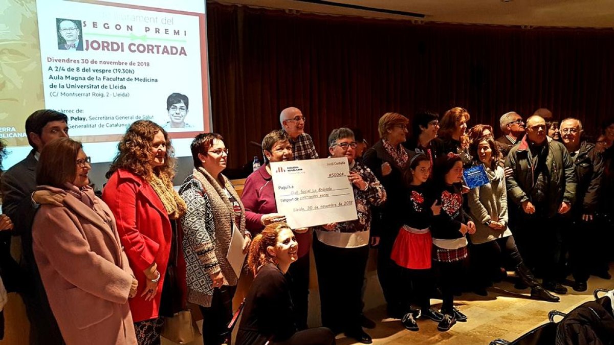 ERC va entregar el premi Cortada a l’Aula Magna de Medicina.