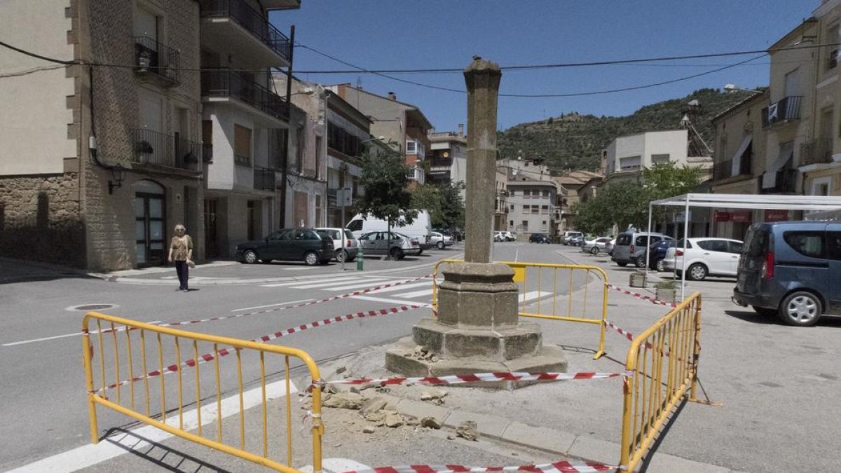 La zona va quedar precintada després de la valoració dels danys.