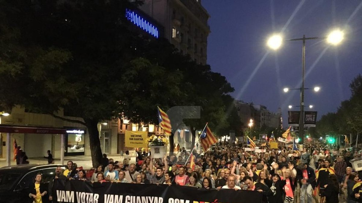 Manifestació de l'aniversari de l'1-O