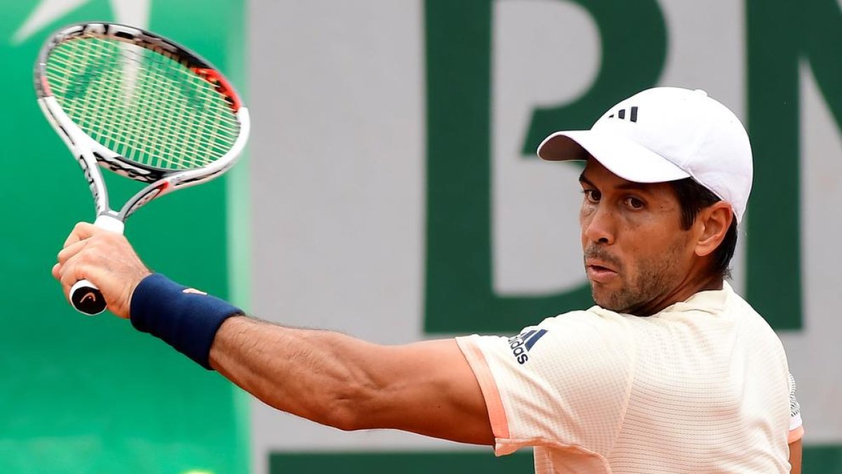 Fernando Verdasco durante el partido ante Grigor Dimitrov.