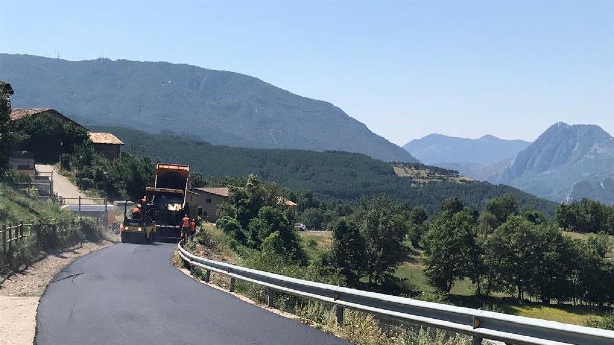 Los trabajos de mejora en la vía de Gotarta están finalizando.