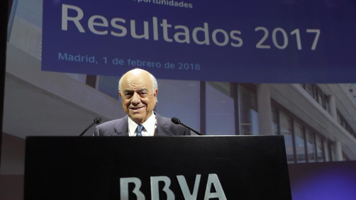Francisco González, presidente del BBVA, ayer.