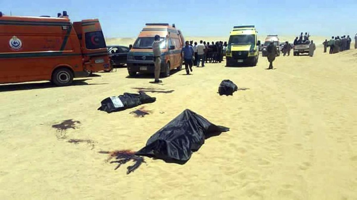 Imatge del lloc de l’atemptat terrorista a Egipte.